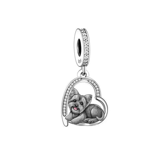 Charm Cœur Yorkie Love